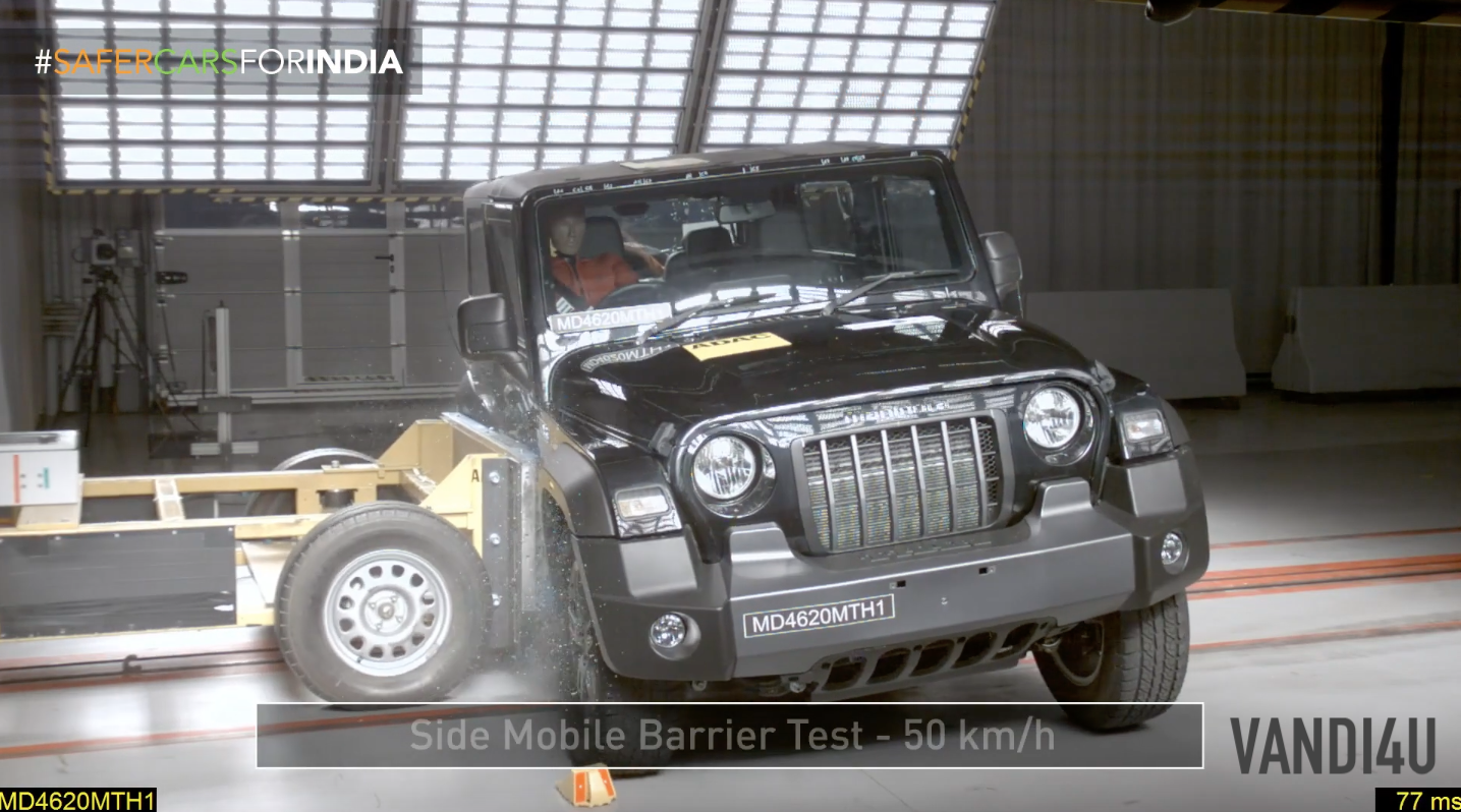 2020 Mahindra Thar Secures 4 Stars in Global NCAP Crash Test | Vandi4u