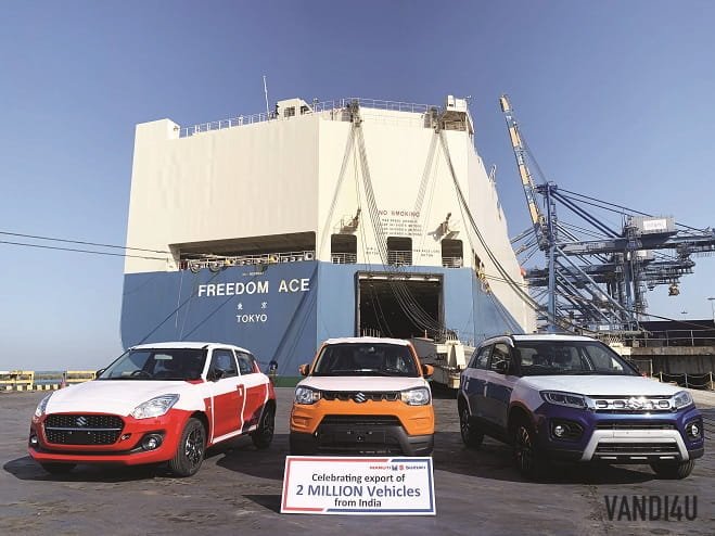 Maruti Suzuki achieves 2 Million export milestone | Vandi4u