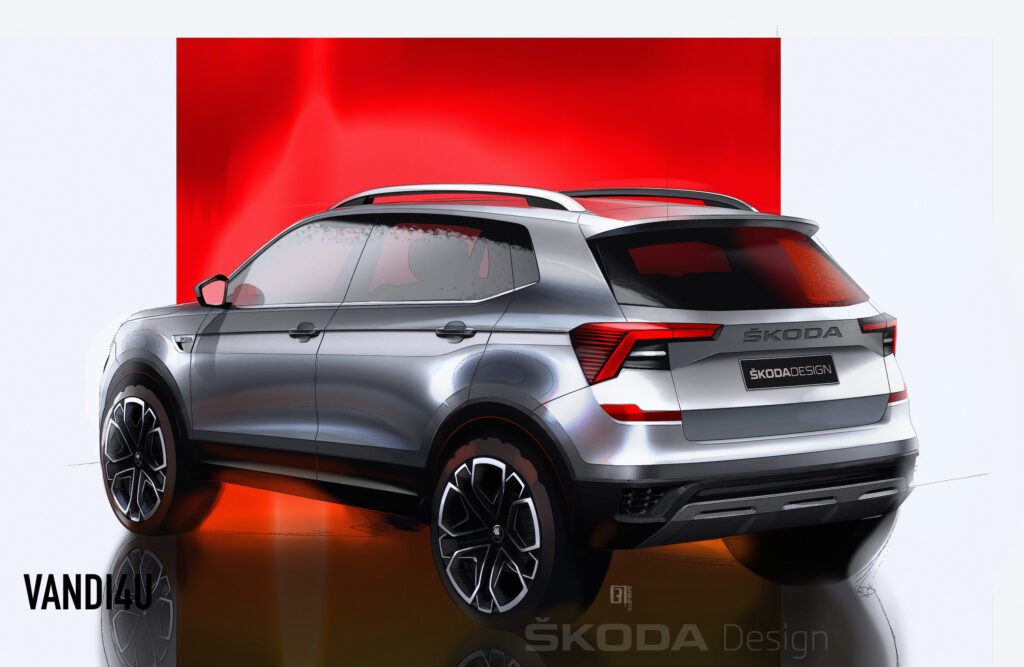 Skoda Kushaq design sketches revealed ahead of its world premiere on March 18 4 Skoda Kushaq design sketches revealed ahead of its world premiere on March 18 | Vandi4u