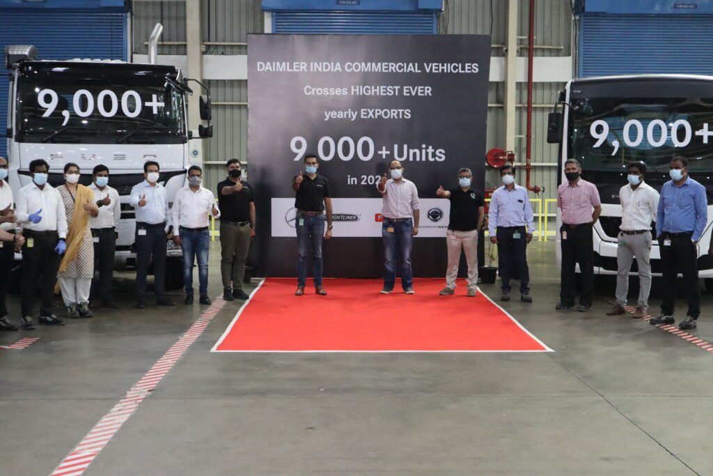 DICV celebrates all-time high exports of over 9000 units in 2021 2 DICV milestone