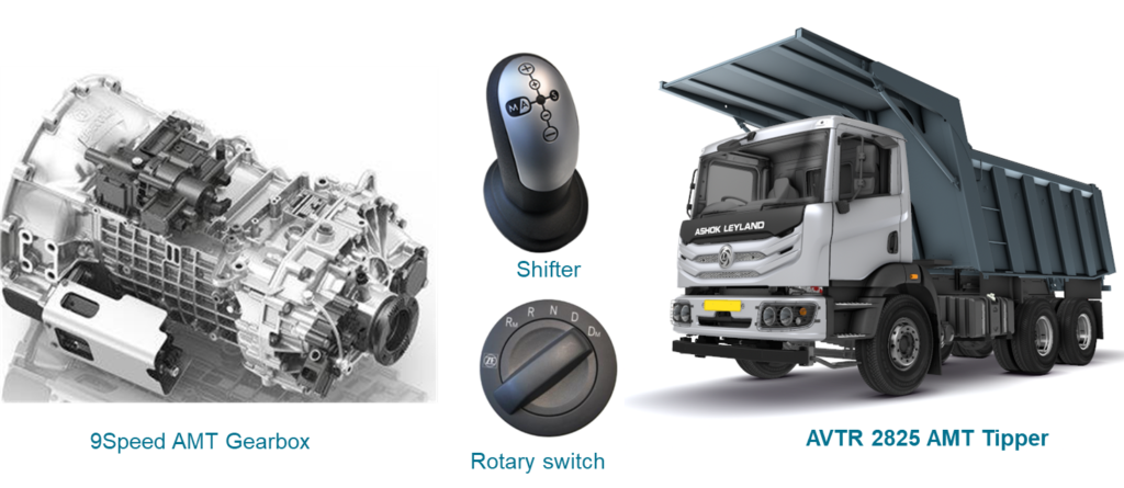 Ashok Leyland AVTR 2825 launched, India's first 9-speed AMT Tipper 2 Ashok Leyland AVTR 2825 launched, India's first 9-speed AMT Tipper