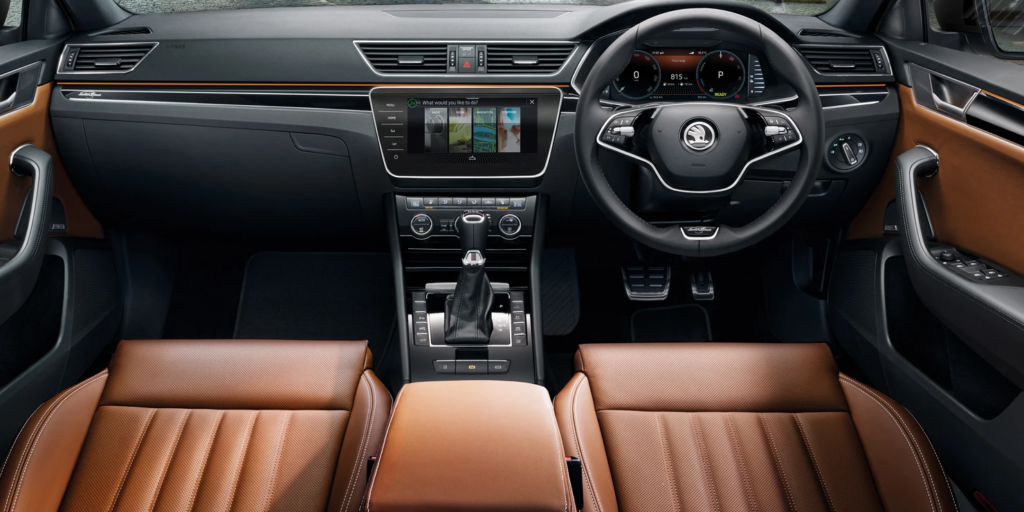 Skoda relaunches Superb in India as CBU, priced at Rs 54 lakh 3 2024 Skoda Superb India interior